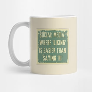 Sarcasm on Social Media - Truth with a Twist Mug